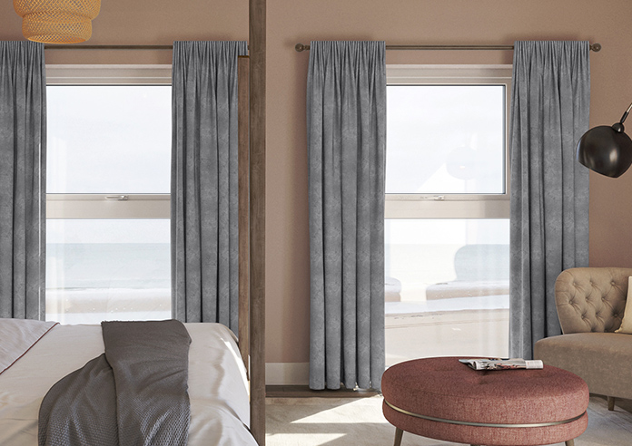 Florence Faux Suede, Dusky Purple - Made to Measure Curtains - Image 3